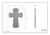 Custom Memorial Wooden Wall Cross 8”x11.25”x 0.75” - In loving Memory (SCRIPT) - LifeSong Milestones