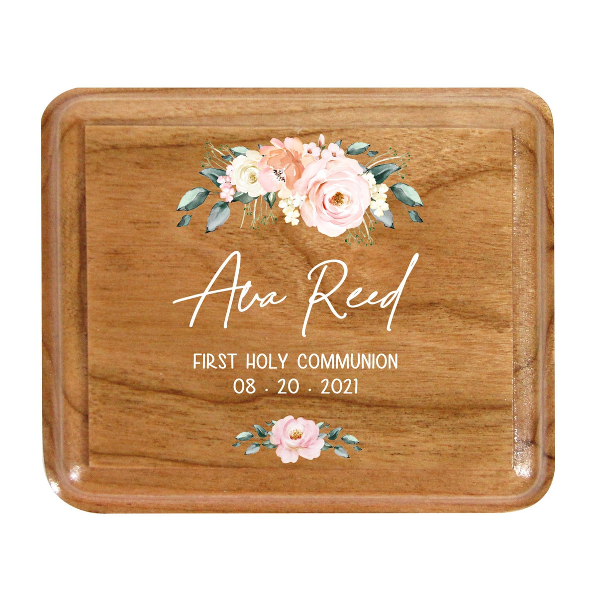 Custom Modern Holy Communion Keepsake Box 3.5x3 First Communion - LifeSong Milestones