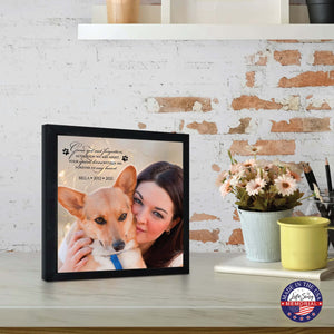 Custom Pet Memorial Framed Shadow Box Wall Décor for the Loss of Beloved Pet - Gone Yet Not Forgotten - LifeSong Milestones