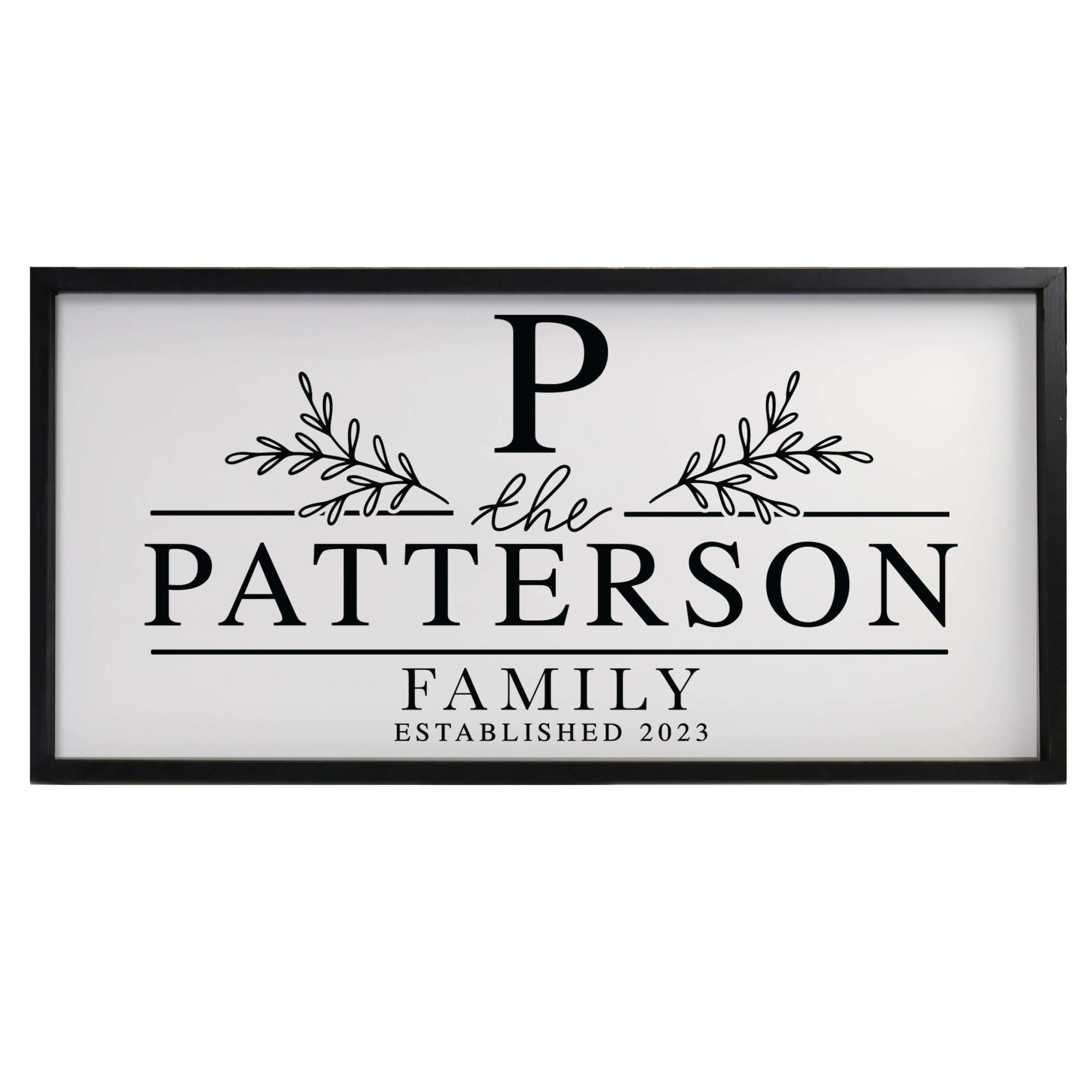 Custom Printed Family Wall Hanging Framed Shadow Box For Home Décor Ideas - Patterson Family - LifeSong Milestones
