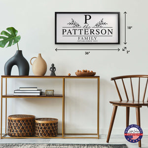 Custom Printed Family Wall Hanging Framed Shadow Box For Home Décor Ideas - Patterson Family - LifeSong Milestones