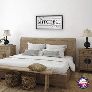 Custom Printed Family Wall Hanging Framed Shadow Box For Home Décor Ideas - The Mitchell Family - LifeSong Milestones