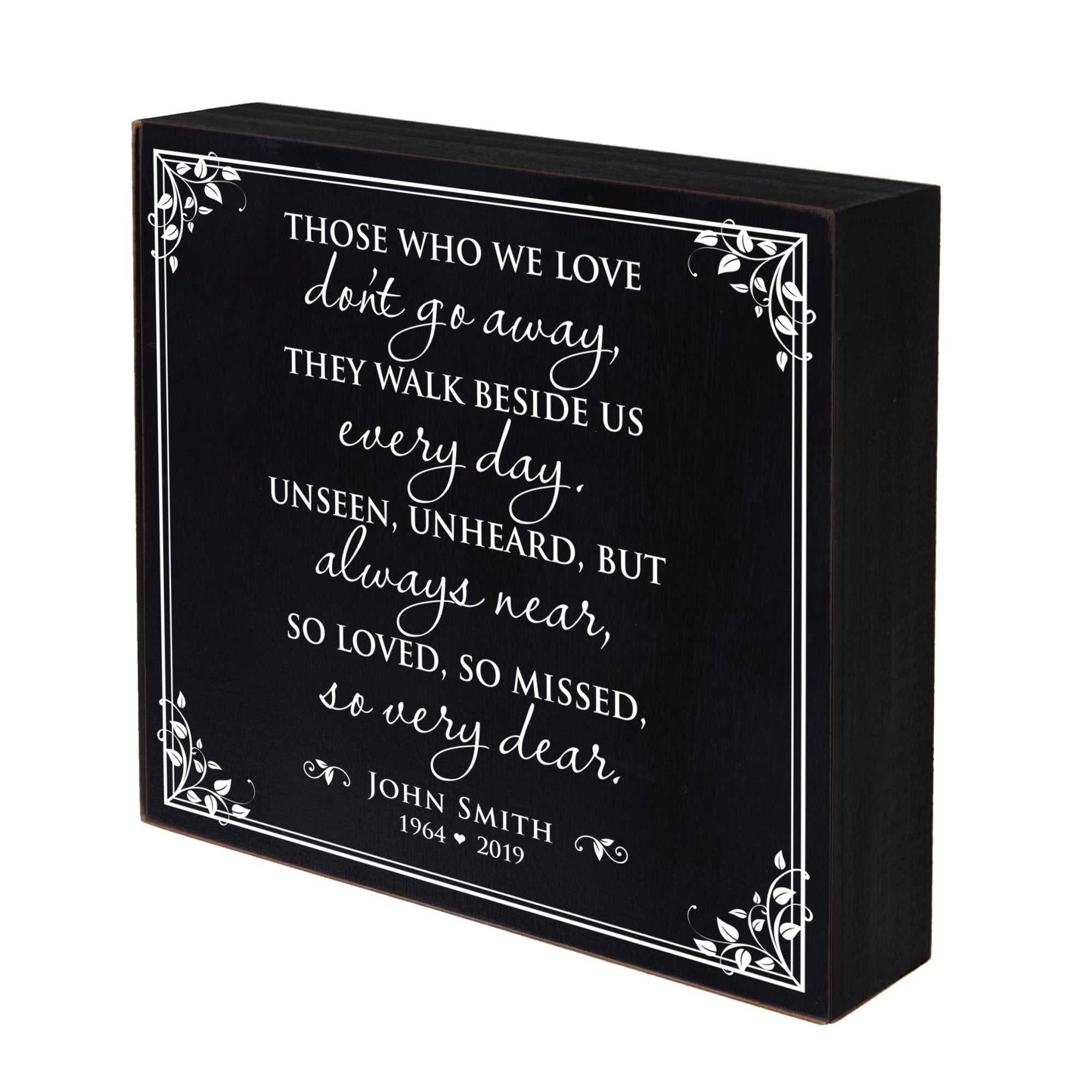Custom Shadow Box 10x10 Those Who We Love Wooden Remembrance - LifeSong Milestones