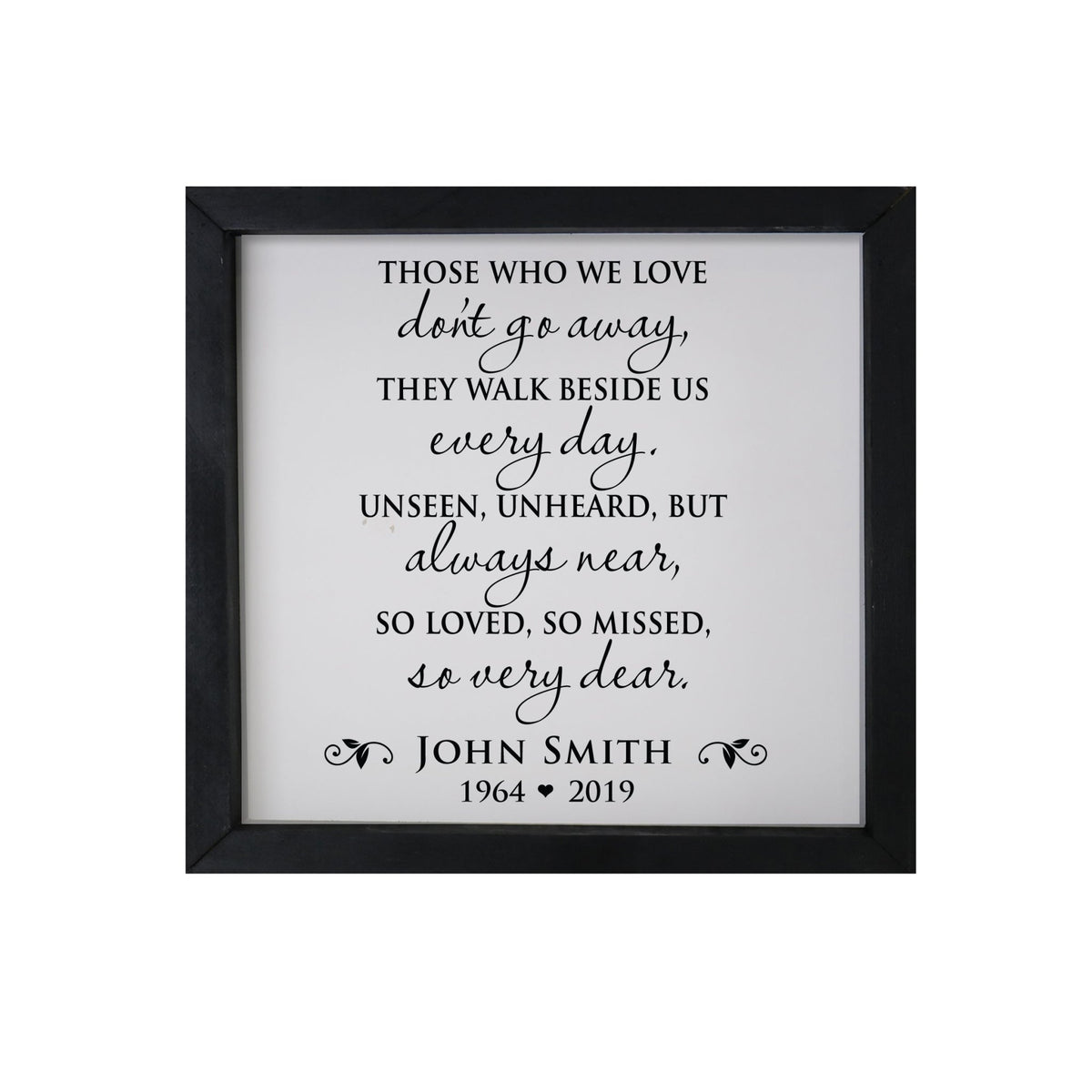 Custom Shadow Box 11x11x2 Those Who We Love Wooden Remembrance - LifeSong Milestones