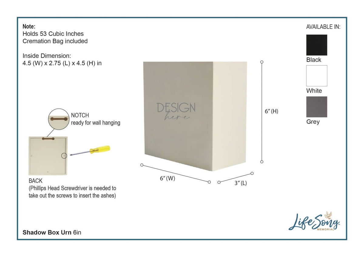 Custom Shadow Box 6x6 Those Who We Love Wooden Pet Remembrance - LifeSong Milestones