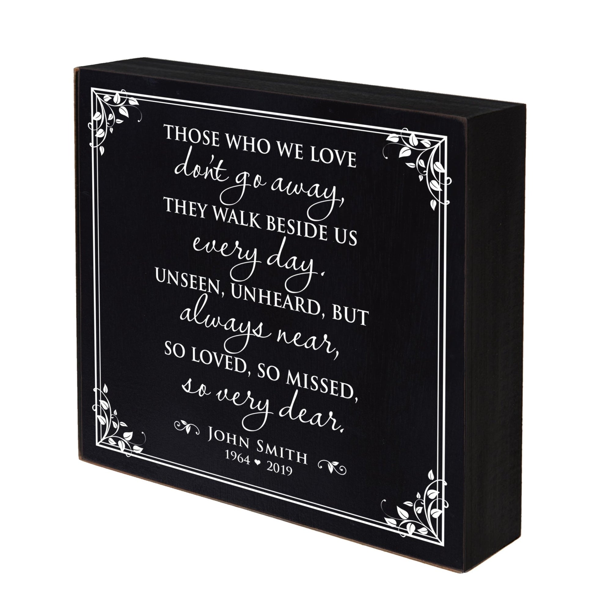 Custom Shadow Box 6x6 Those Who We Love Wooden Remembrance - LifeSong Milestones