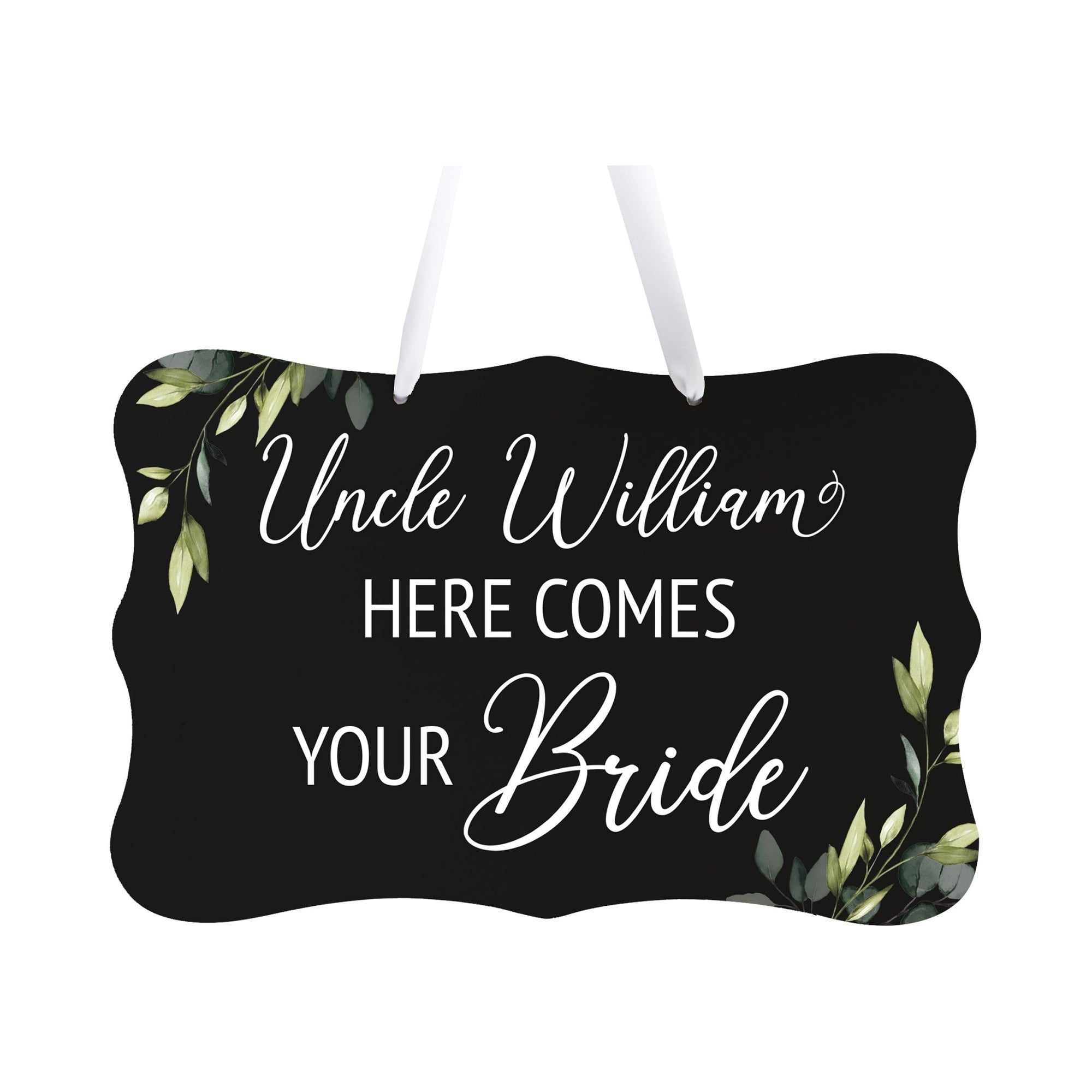 Custom Wall Hanging Signs For Wedding Ceremony, Reception, Bridal Shower 8x12| Here Comes Your Bride - LifeSong Milestones