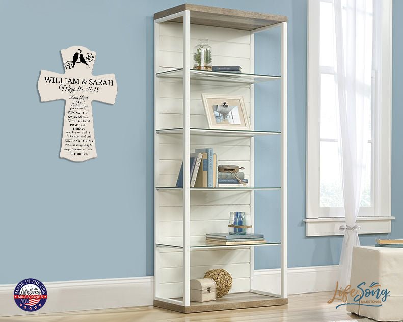 Unique Gifts for Couples - Customized Wall Cross for Wedding Anniversaries