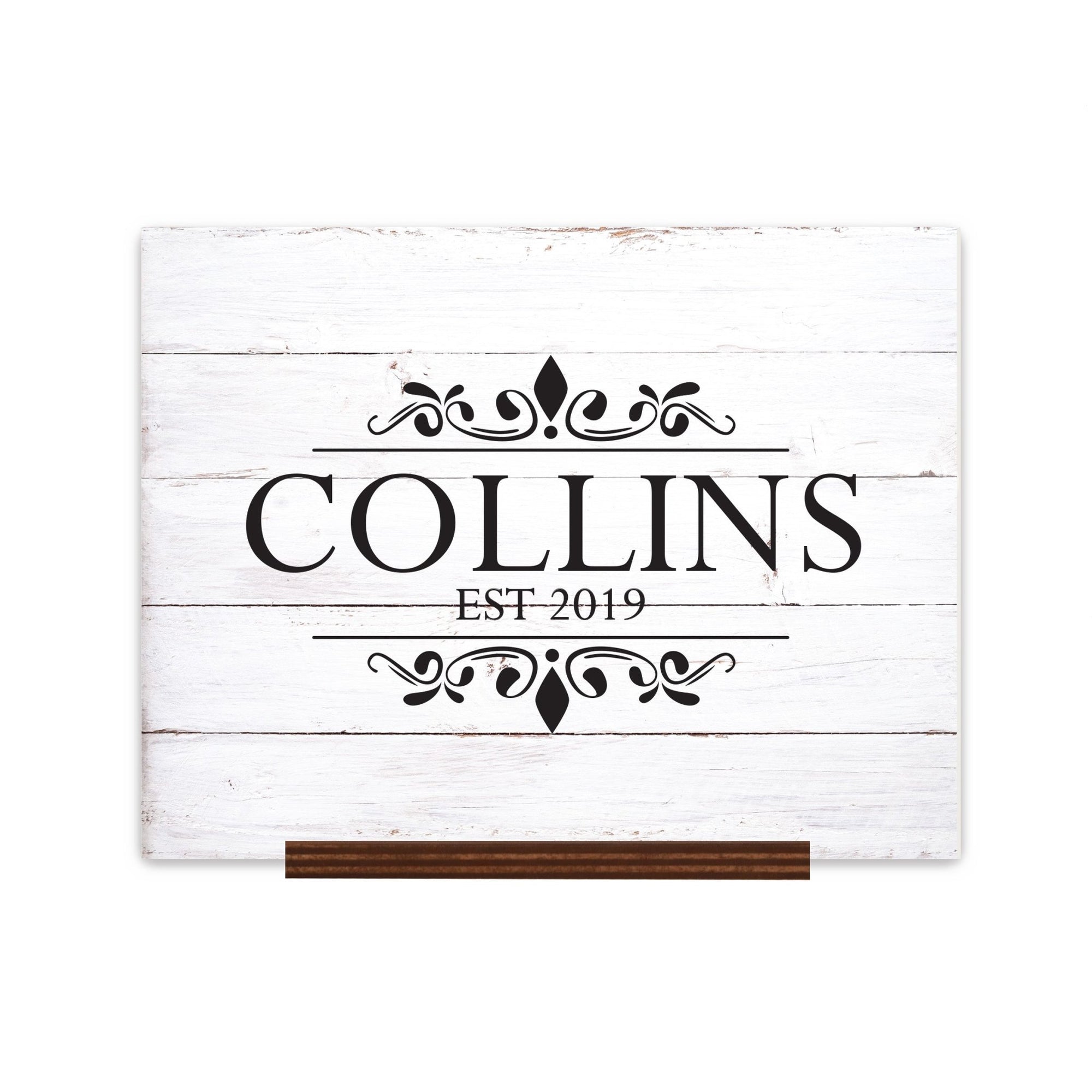 Custom Wedding Guestbook Sign w/ Stand 15” x 12” - Last Name Est - LifeSong Milestones