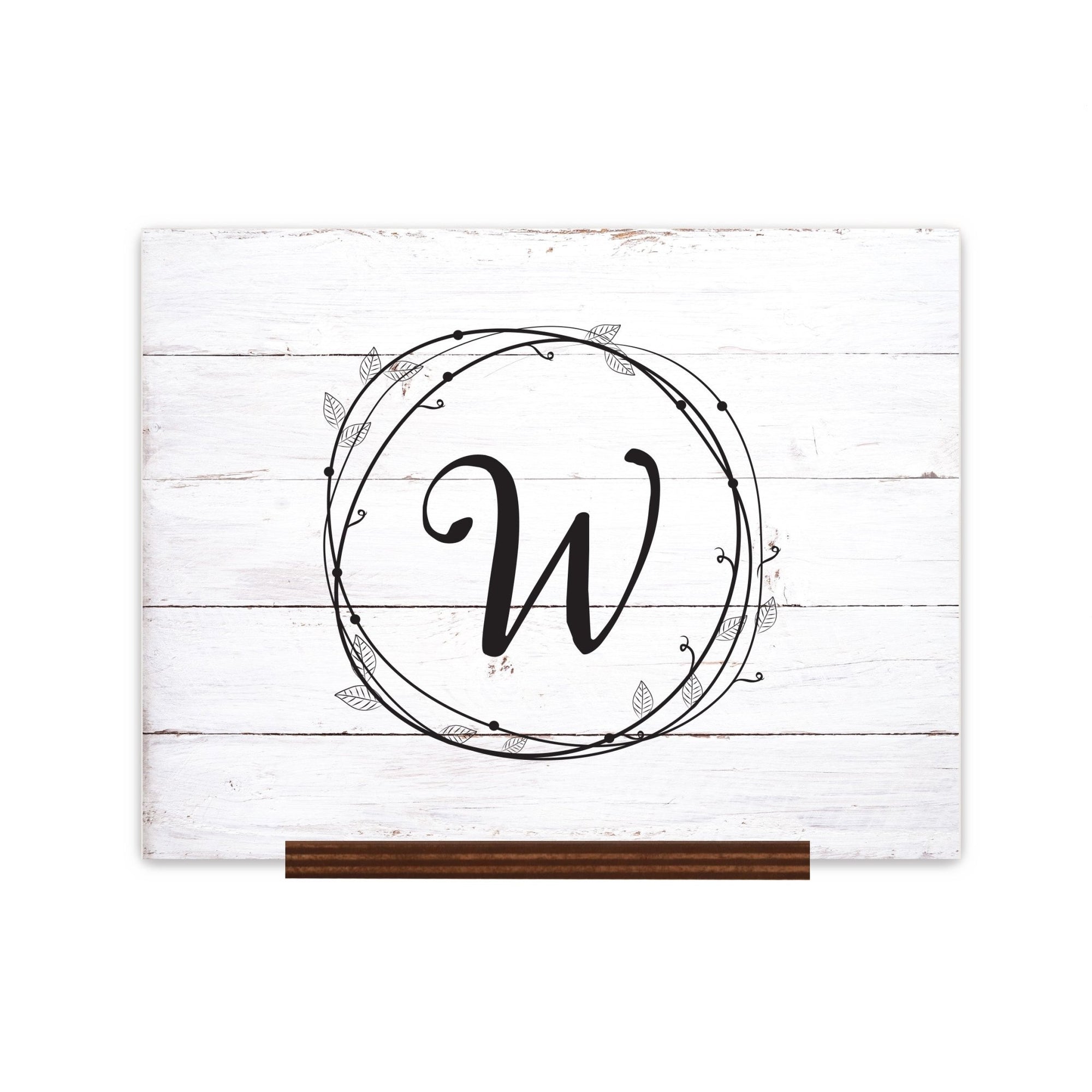 Custom Wedding Guestbook Sign w/ Stand 15” x 12” - Wreath - LifeSong Milestones