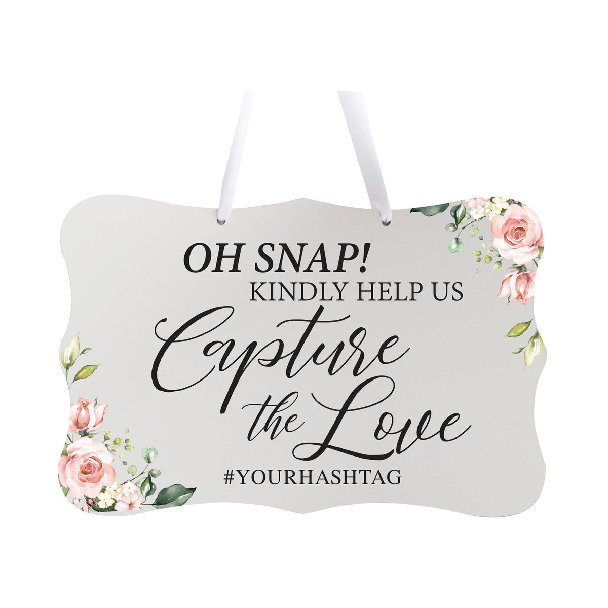 Custom Wedding Wall Hanging Signs For Ceremony And Reception For Couple - Oh, Snap! - LifeSong Milestones