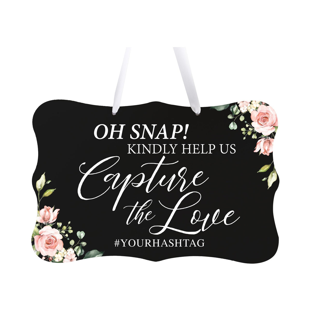 Custom Wedding Wall Hanging Signs For Ceremony And Reception For Couple - Oh, Snap! - LifeSong Milestones