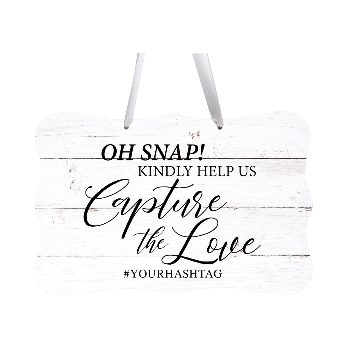 Custom Wedding Wall Hanging Signs For Ceremony And Reception For Couple - Oh, Snap! - LifeSong Milestones