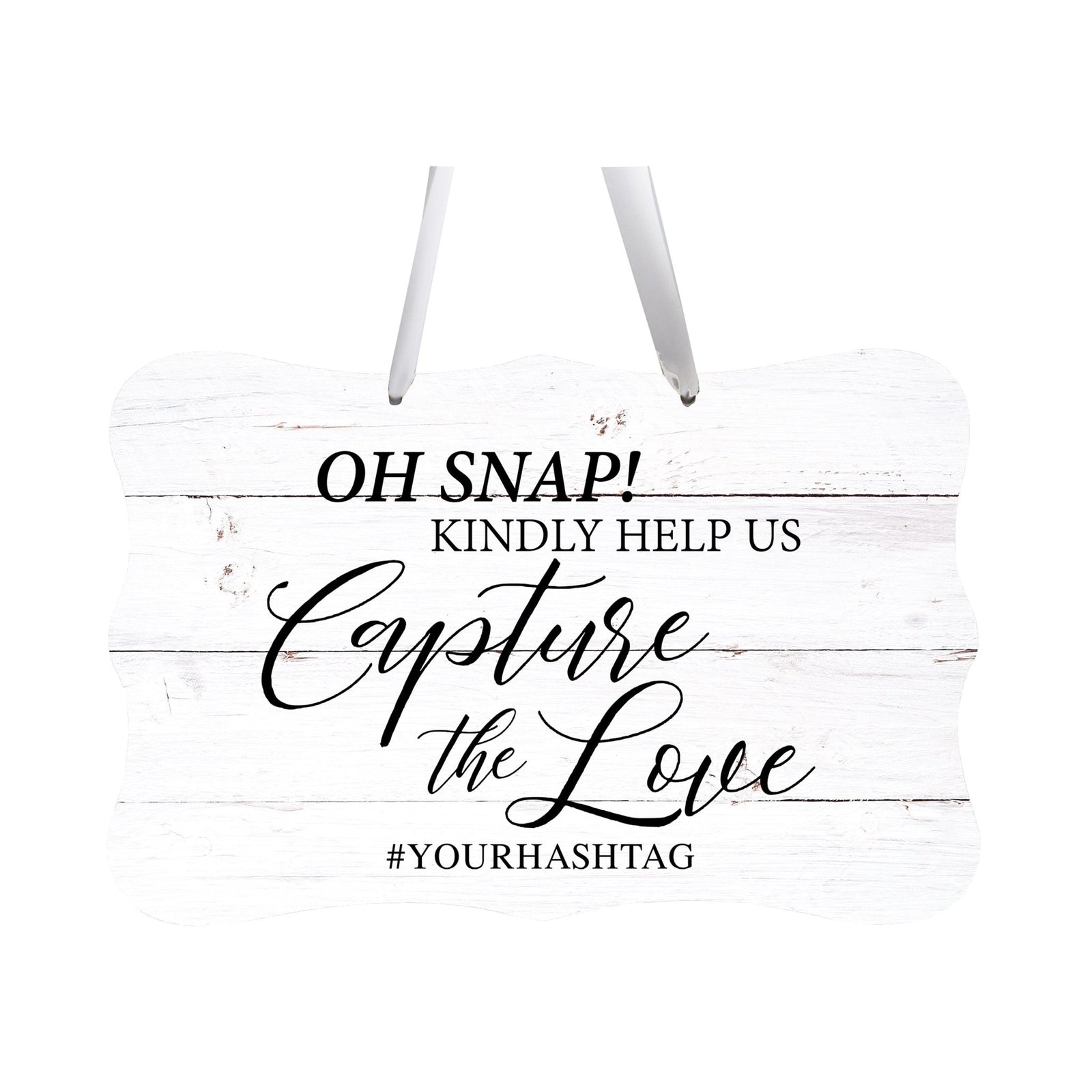 Custom Wedding Wall Hanging Signs For Ceremony And Reception For Couple - Oh, Snap! - LifeSong Milestones