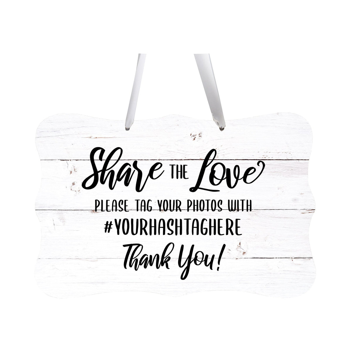 Custom Wedding Wall Hanging Signs For Ceremony And Reception For Couple Share The Love - LifeSong Milestones