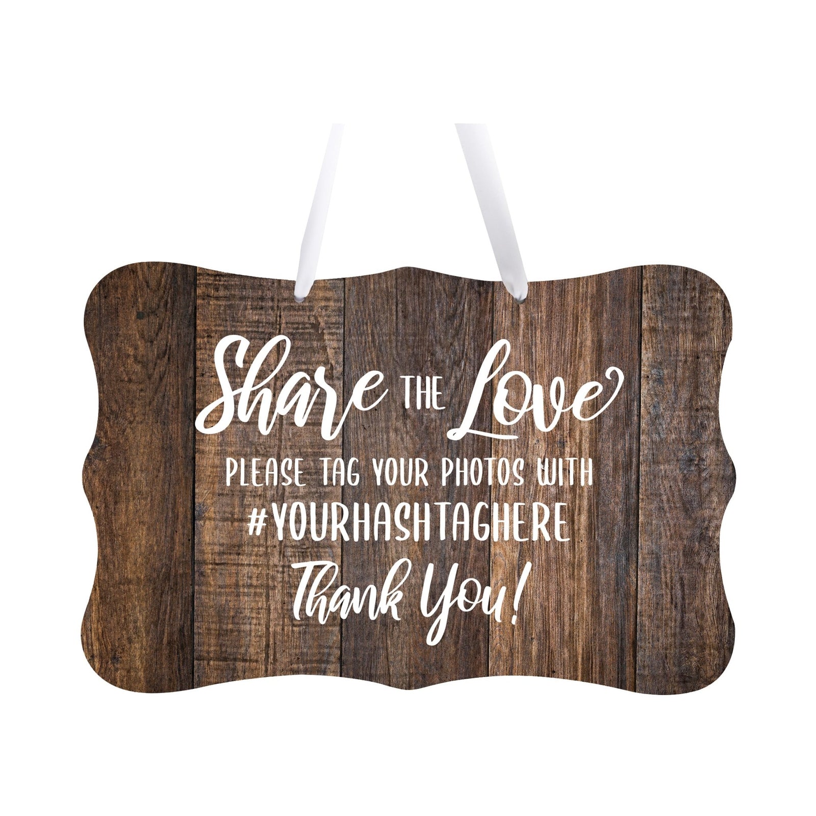 Custom Wedding Wall Hanging Signs For Ceremony And Reception For Couple Share The Love - LifeSong Milestones