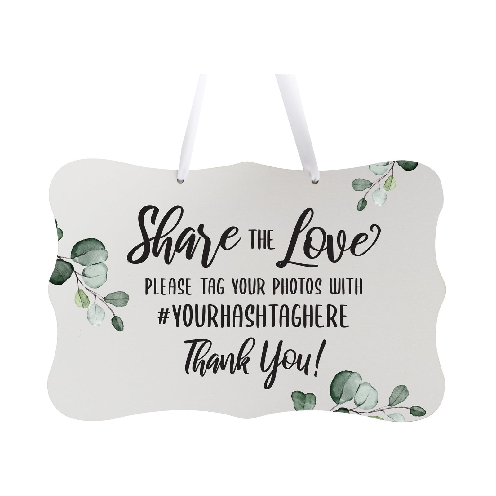 Custom Wedding Wall Hanging Signs For Ceremony And Reception For Couple Share The Love - LifeSong Milestones