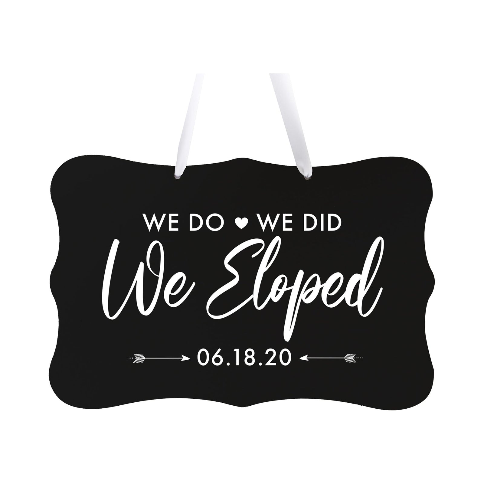 Custom Wedding Wall Hanging Signs For Ceremony And Reception For Couple - We Do, We Did - LifeSong Milestones