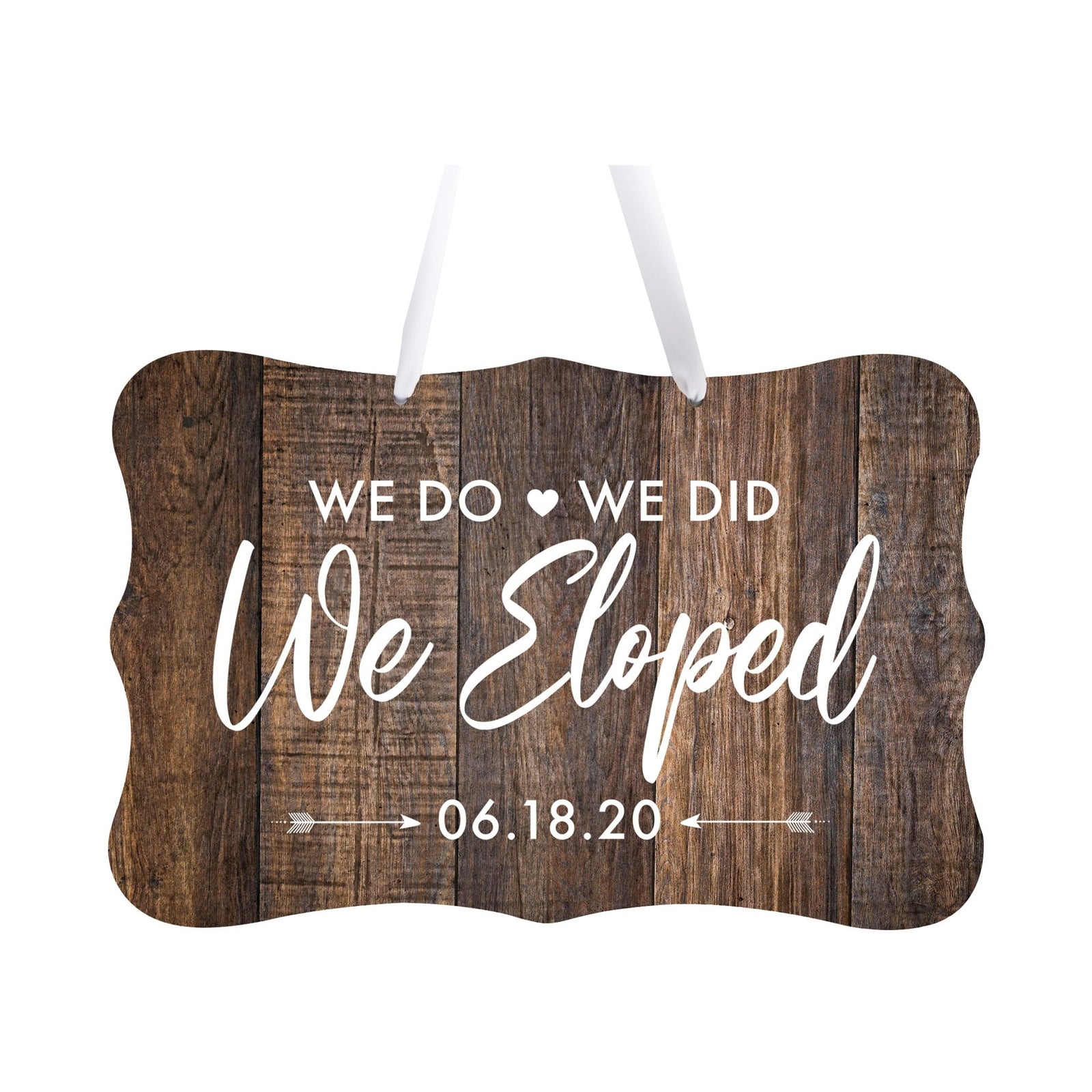 Custom Wedding Wall Hanging Signs For Ceremony And Reception For Couple - We Do, We Did - LifeSong Milestones