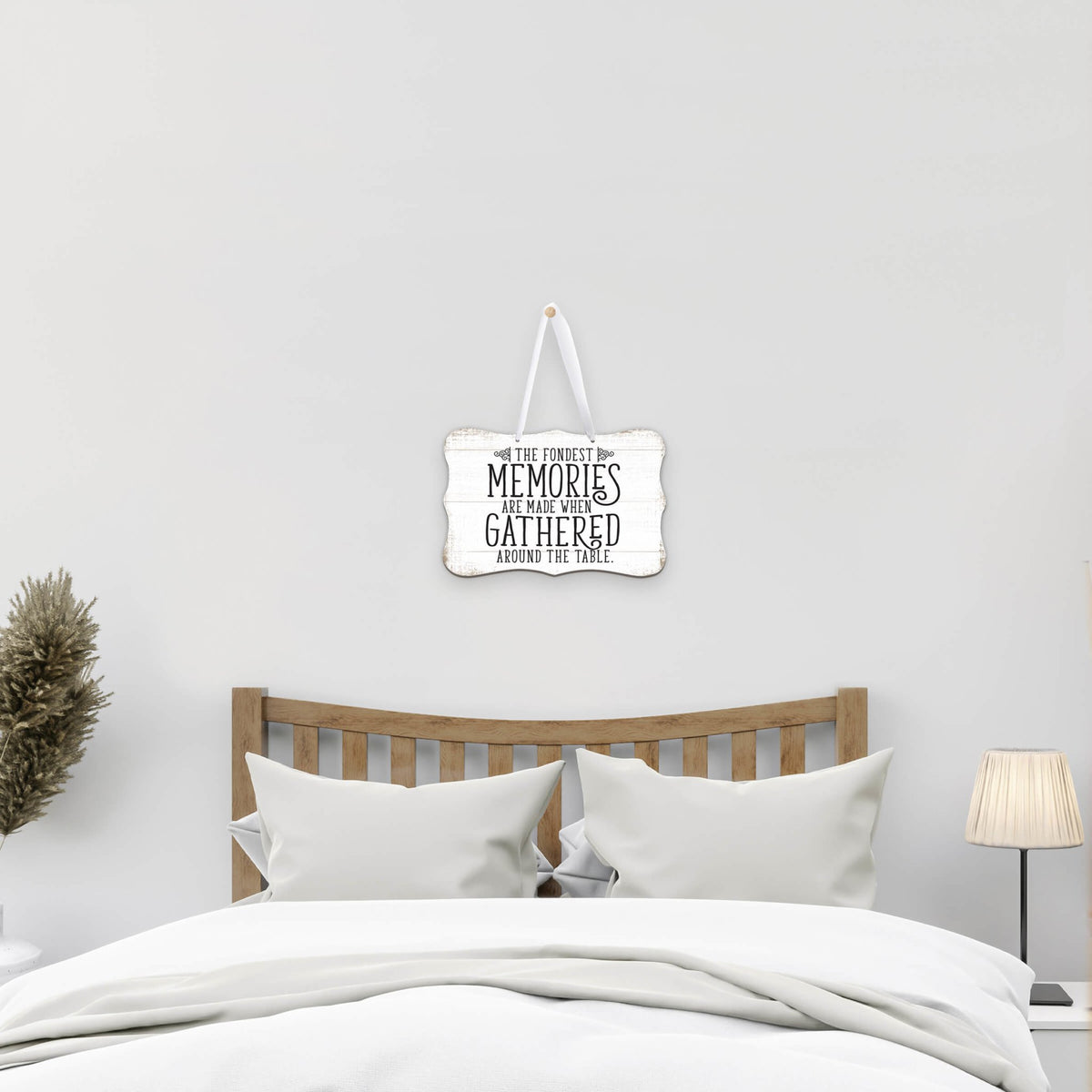 Custom Wood Design Ribbon Wall Signs for The Fondest Memories (Ornament) - LifeSong Milestones