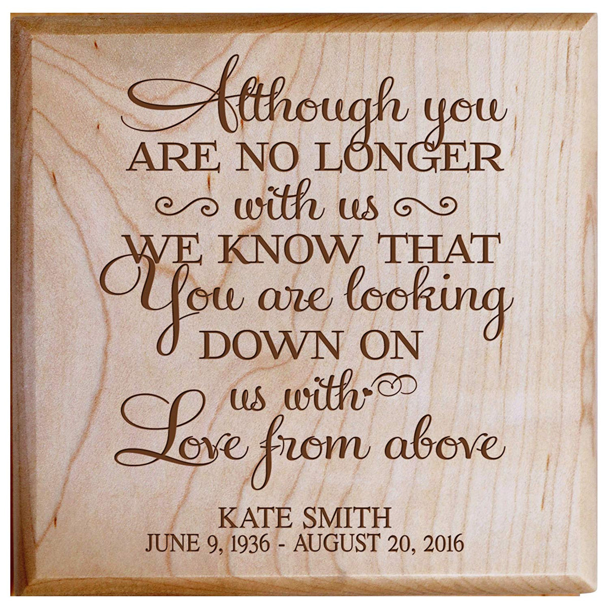 Custom Engraved Funeral Keepsake Urn Box For In Loving Memory