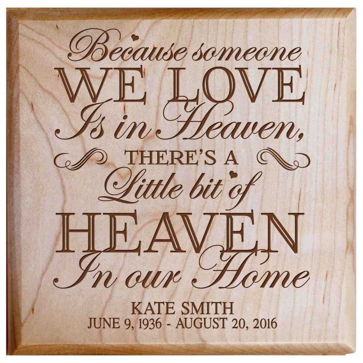 Custom Engraved Wooden Urn Box For Cherishing Ashes of Loved Ones