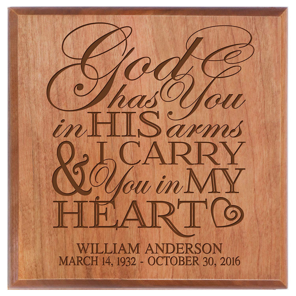 Custom Engraved Wooden Urn Box For Cherishing Ashes of Loved Ones