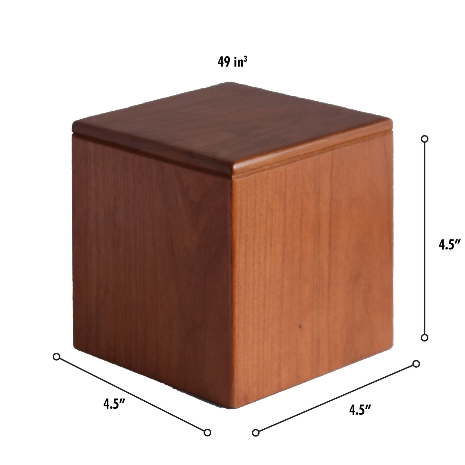 Funeral Wooden Keepsake Urn Box for Funeral Service