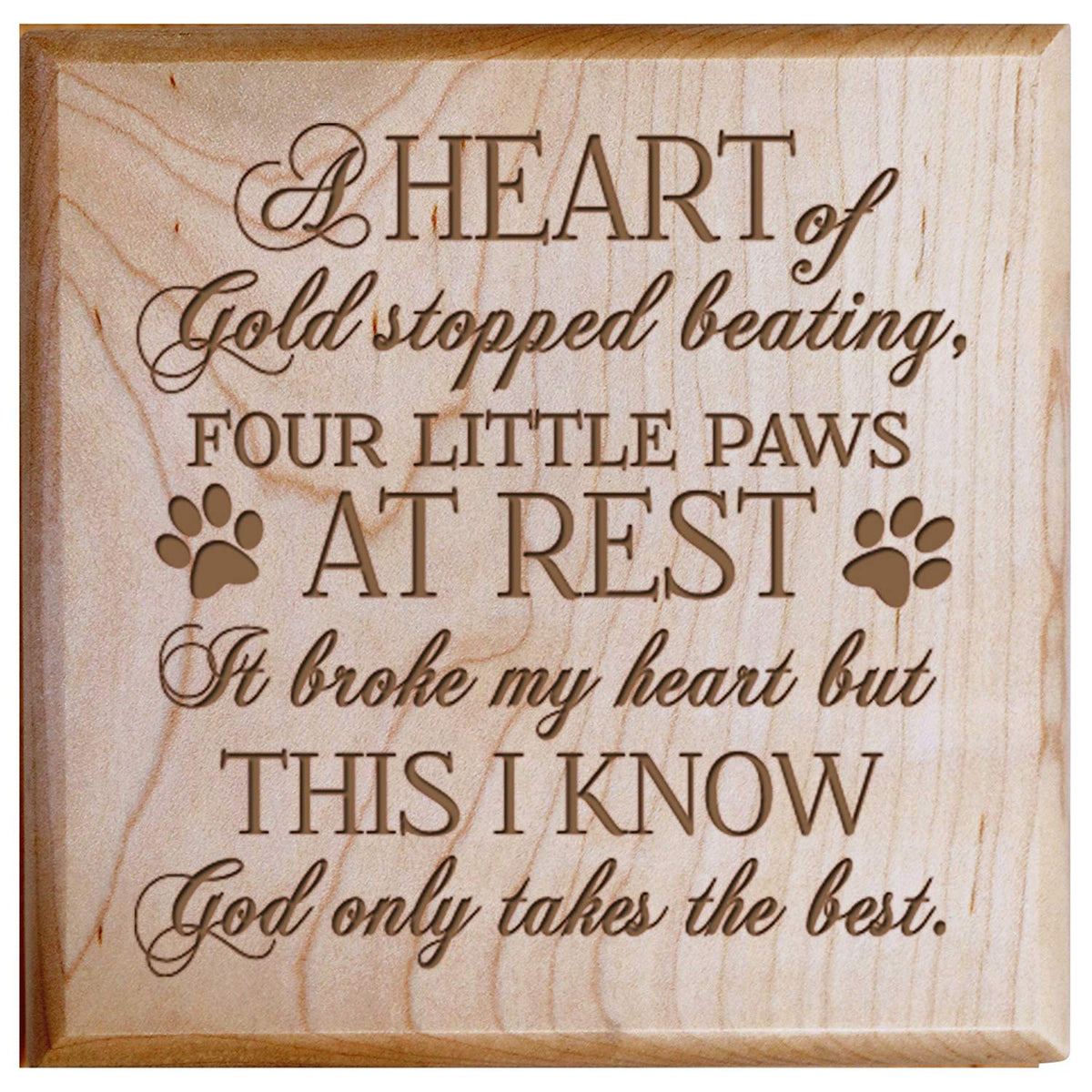 Memorial Cremation Urn Box with Custom Engraving for Beloved Pets