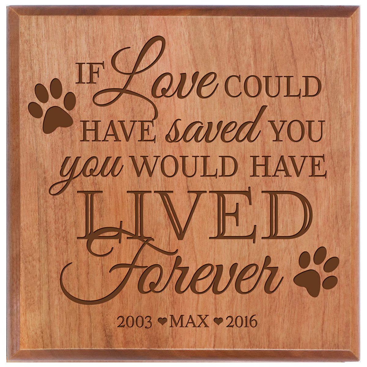 Custom Engraved Handcrafted Pet Cremation Urn Box