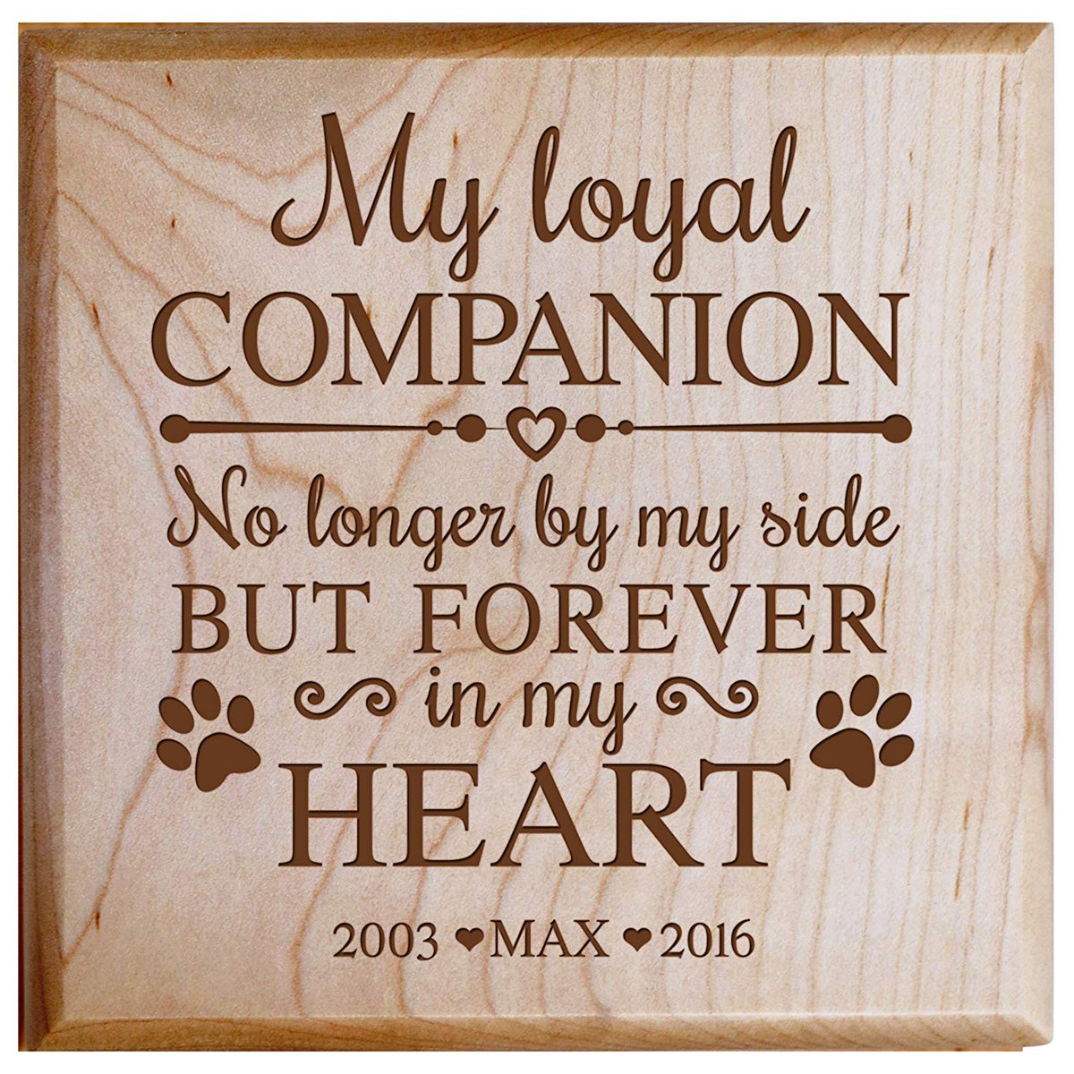Elegant Pet Cremation Urn Box with Personalized Engraving