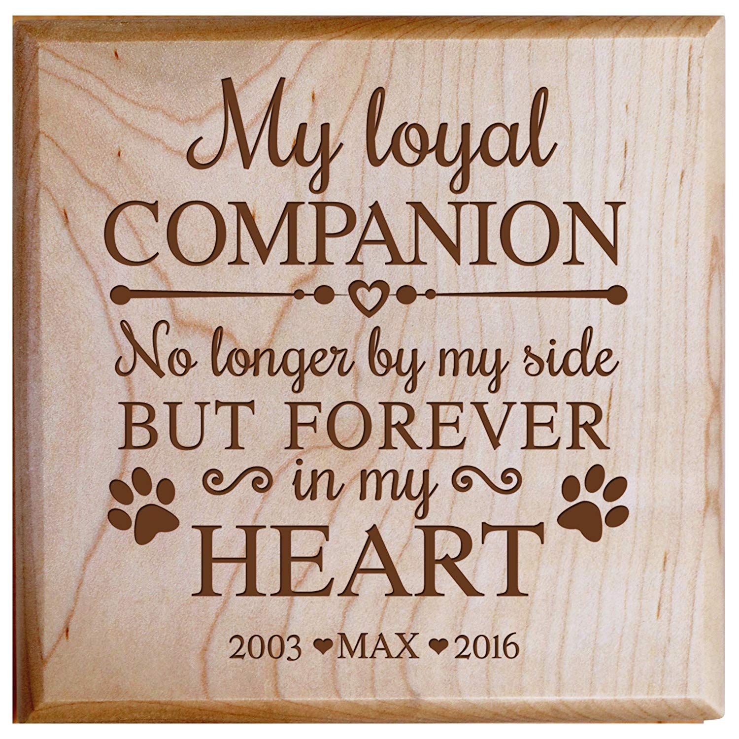 Elegant Pet Cremation Urn Box with Personalized Engraving