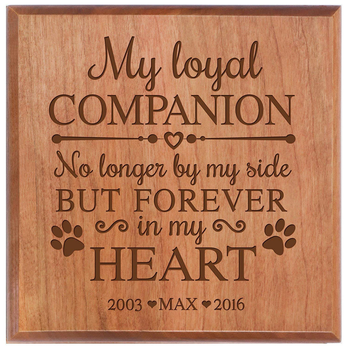 Custom Engraved Handcrafted Pet Cremation Urn Box