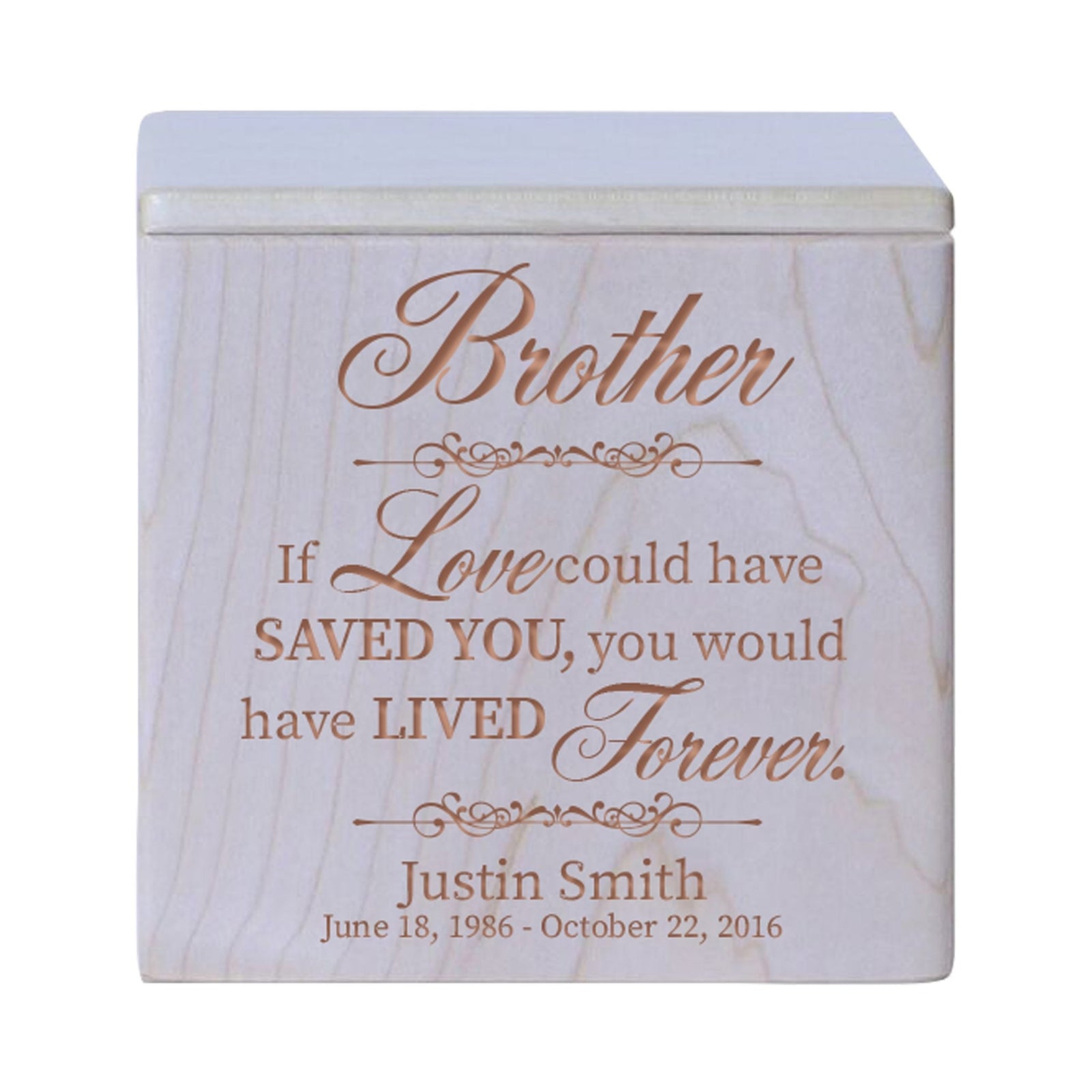 Handcrafted Wooden Keepsake Urns for a Beloved Brother