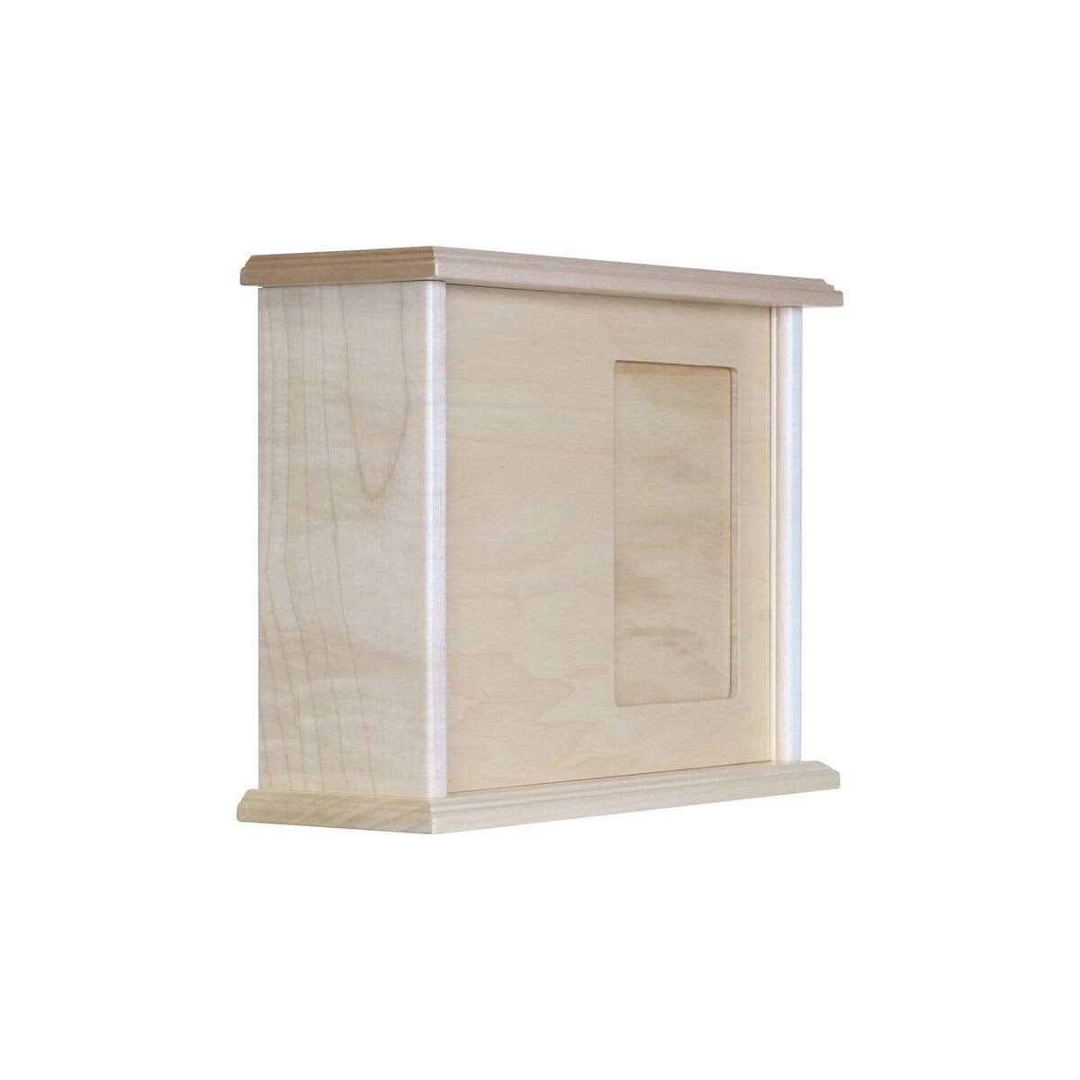 Custom Wooden Cremation Urn with Picture Frame holds 4x5 photo - A Limb Has Fallen (Poems) - LifeSong Milestones