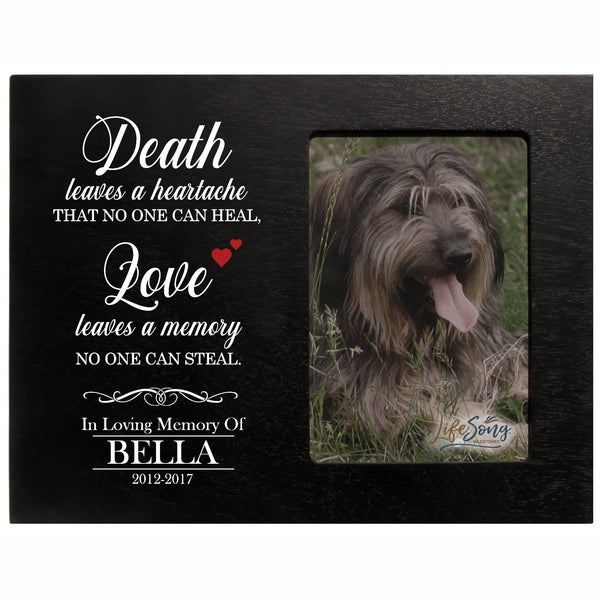Personalized Pet Memorial Picture Frame Honor Beloved Pets - LifeSong ...