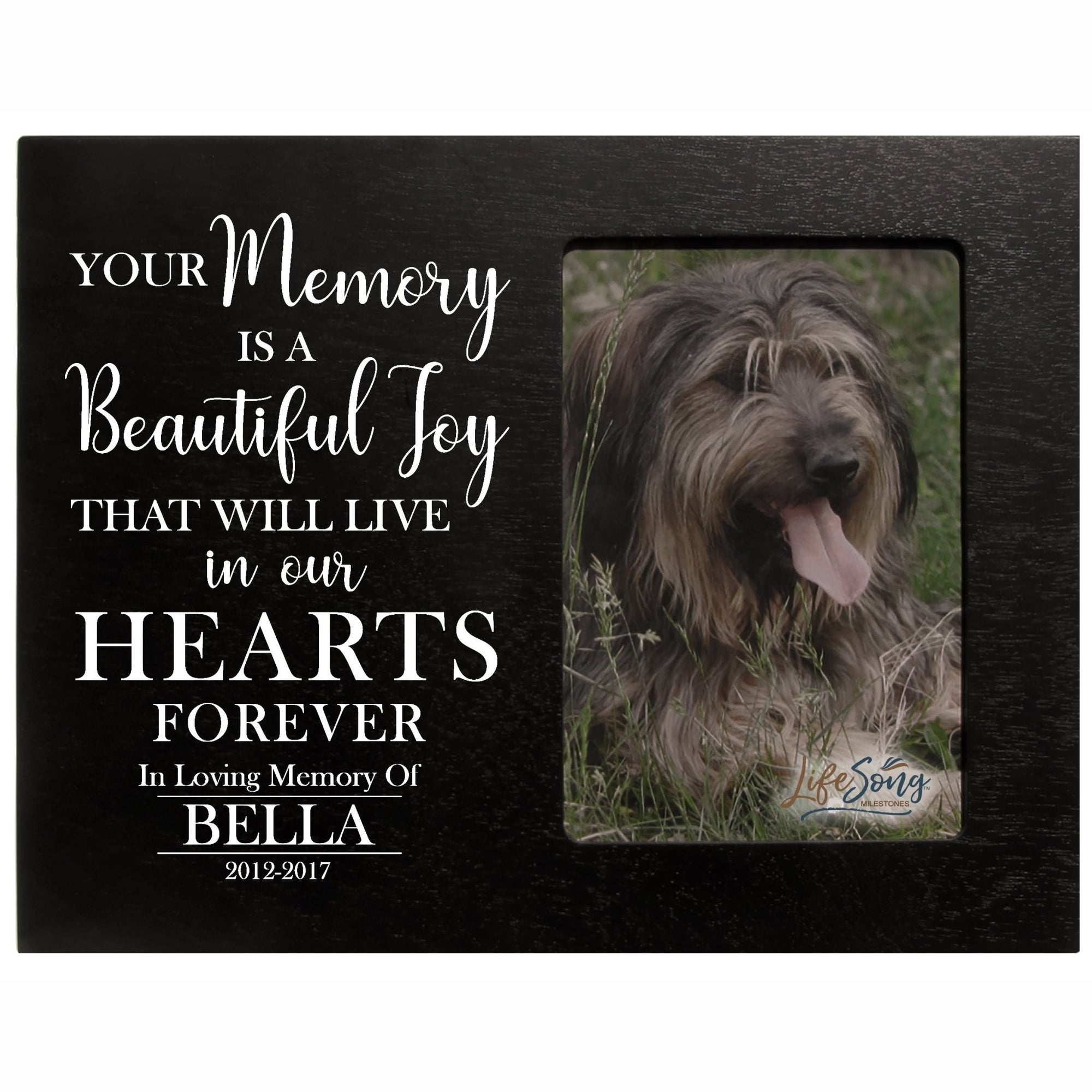Lifesong Milestones Pet Memorial Photo Frame - Cherished Sympathy Gift