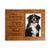 Custom Wooden Pet Memorial 8x10 Picture Frame holds 4x6 photo When Tomorrow Starts - LifeSong Milestones