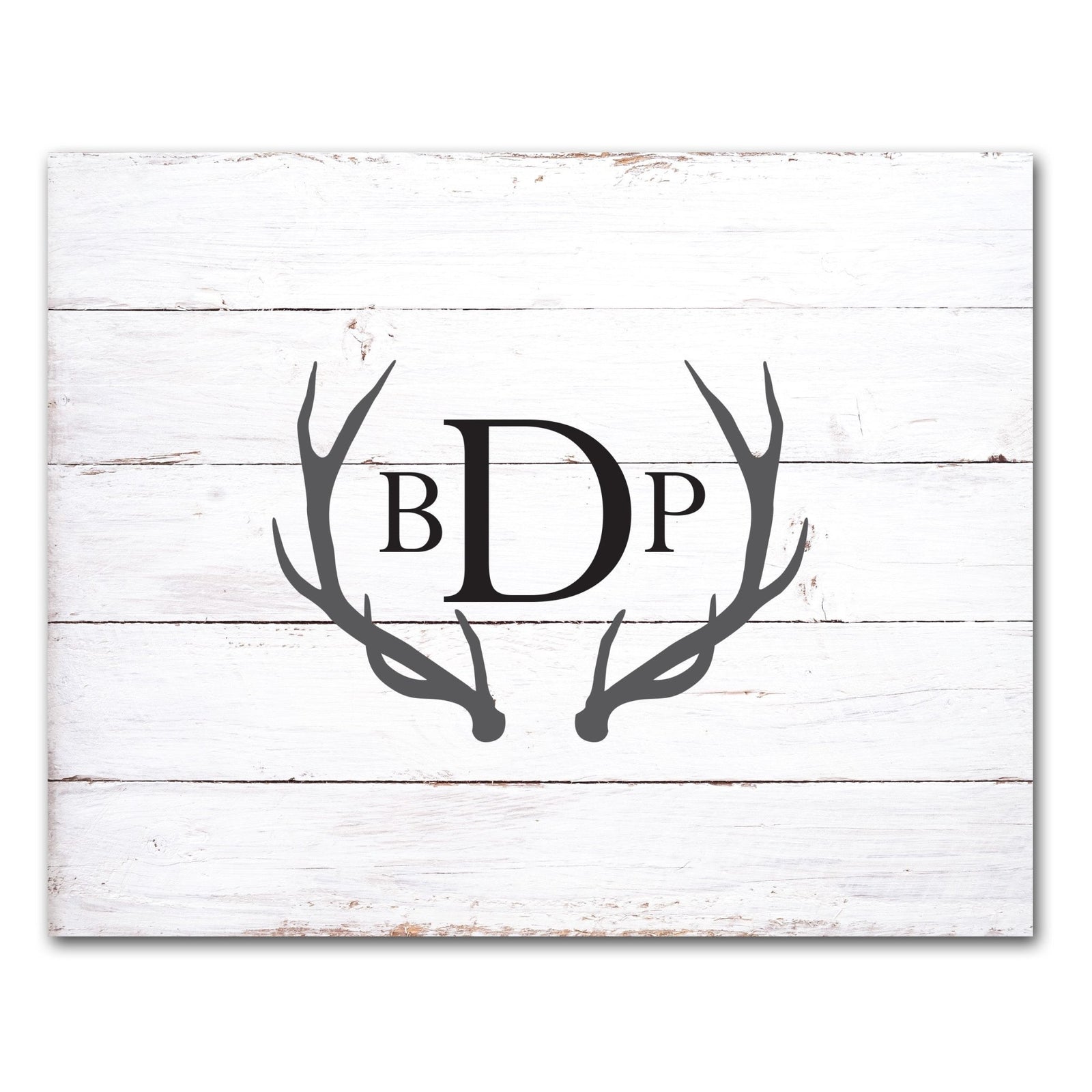 Custom Wooden Wedding Guestbook Sign 23” x 29” - Antlers - LifeSong Milestones