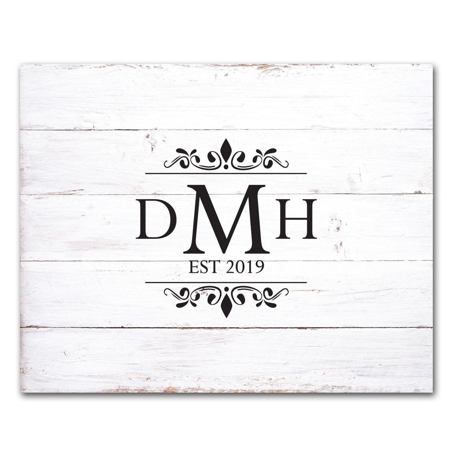 Custom Wooden Wedding Guestbook Sign 23” x 29” - DMH (EST) - LifeSong Milestones
