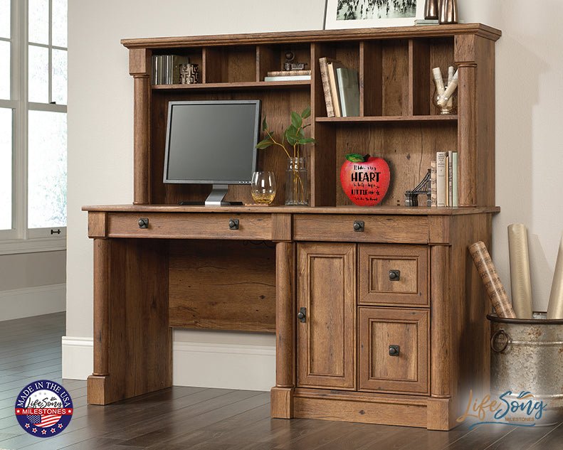 Customized Apple Shape Plaque for Teachers 6” x 5.75” It Takes A Big Heart - LifeSong Milestones