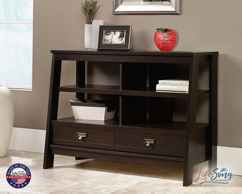 Customized Apple Shape Plaque for Teachers 6” x 5.75” It Takes A Big Heart - LifeSong Milestones