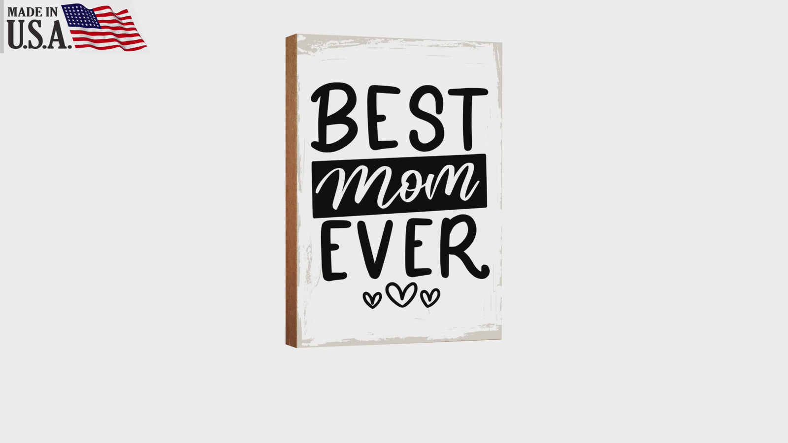 Wooden Shelf and Tabletop Home Decor Gift for Mother’s Day