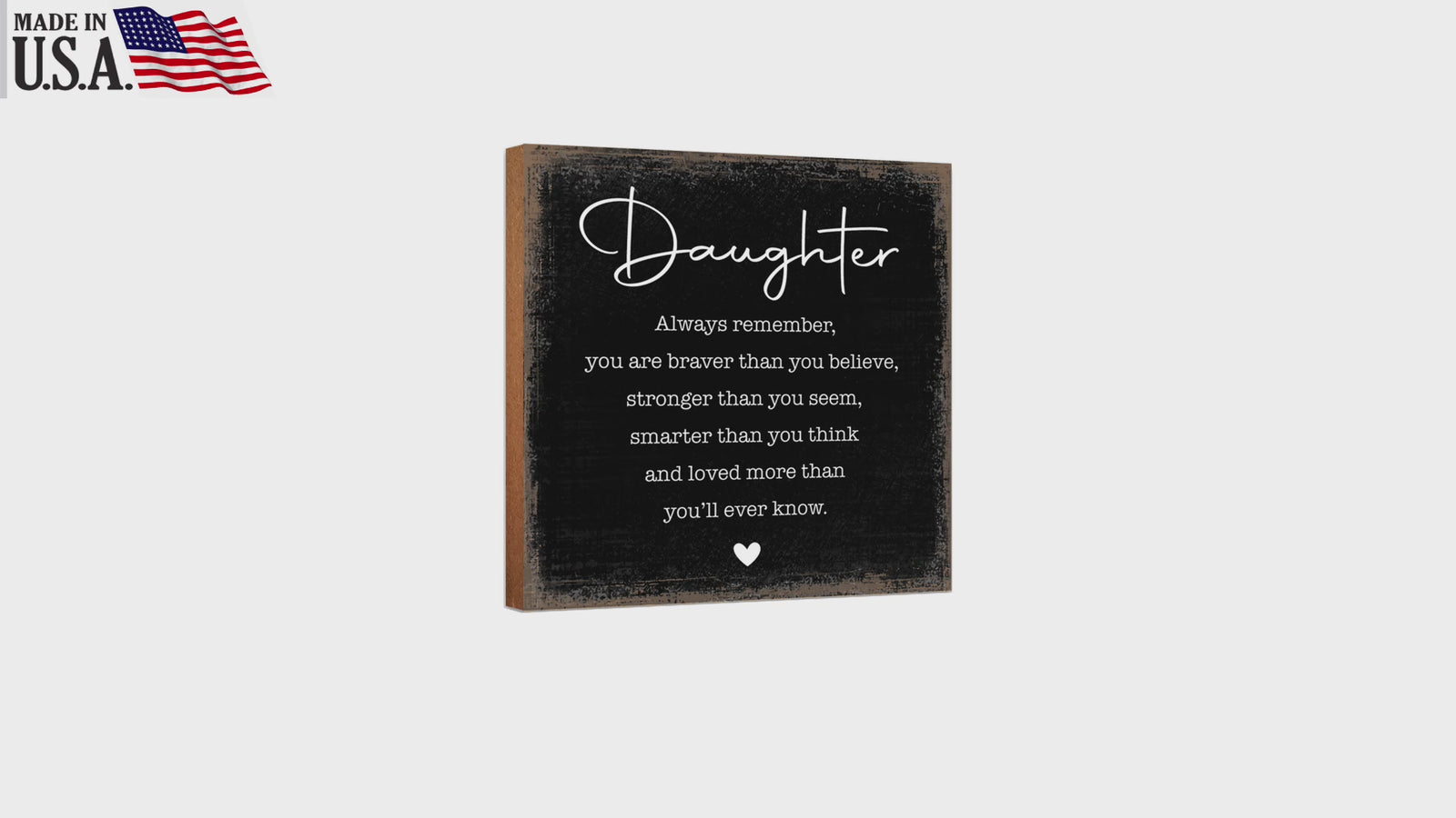 Unique Wooden Shelf Decor and Tabletop Signs - Ideal Mother's Day Gift for Daughter