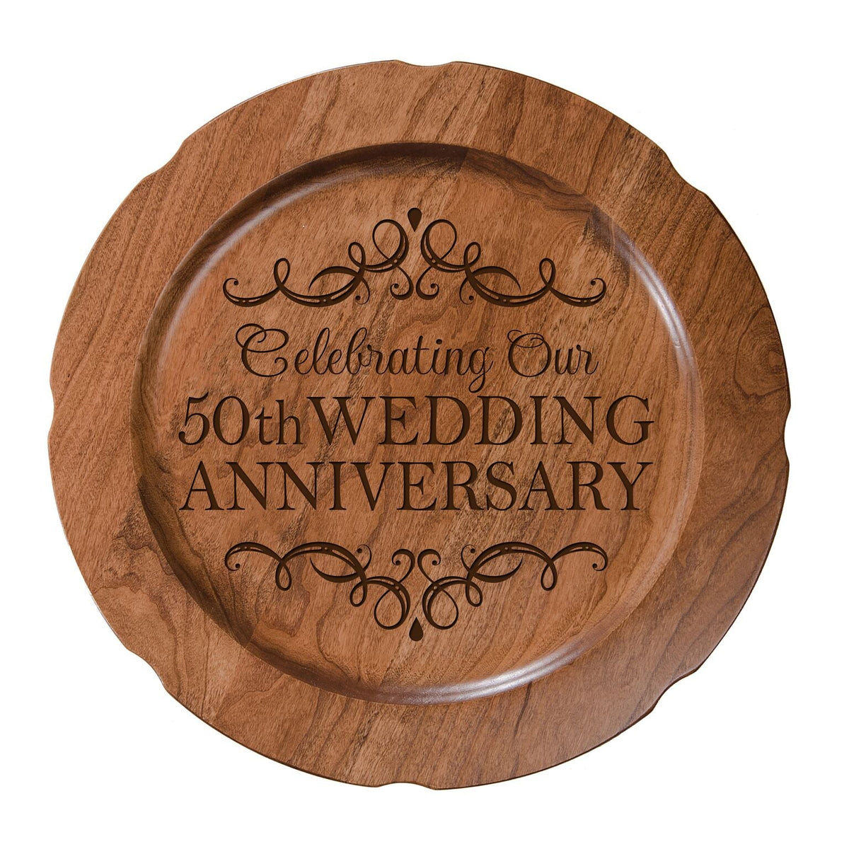 Decorative 50th Wedding Anniversary Plate - Gift for Mr and Mrs - LifeSong Milestones