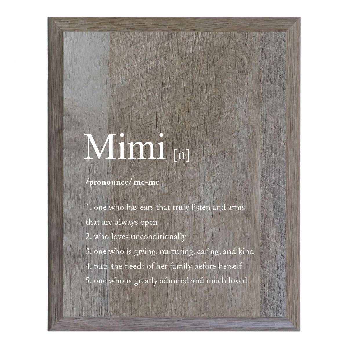 Decorative 8 x 10 Mother's Day Plaque - Definition Of - Barnwood - LifeSong Milestones