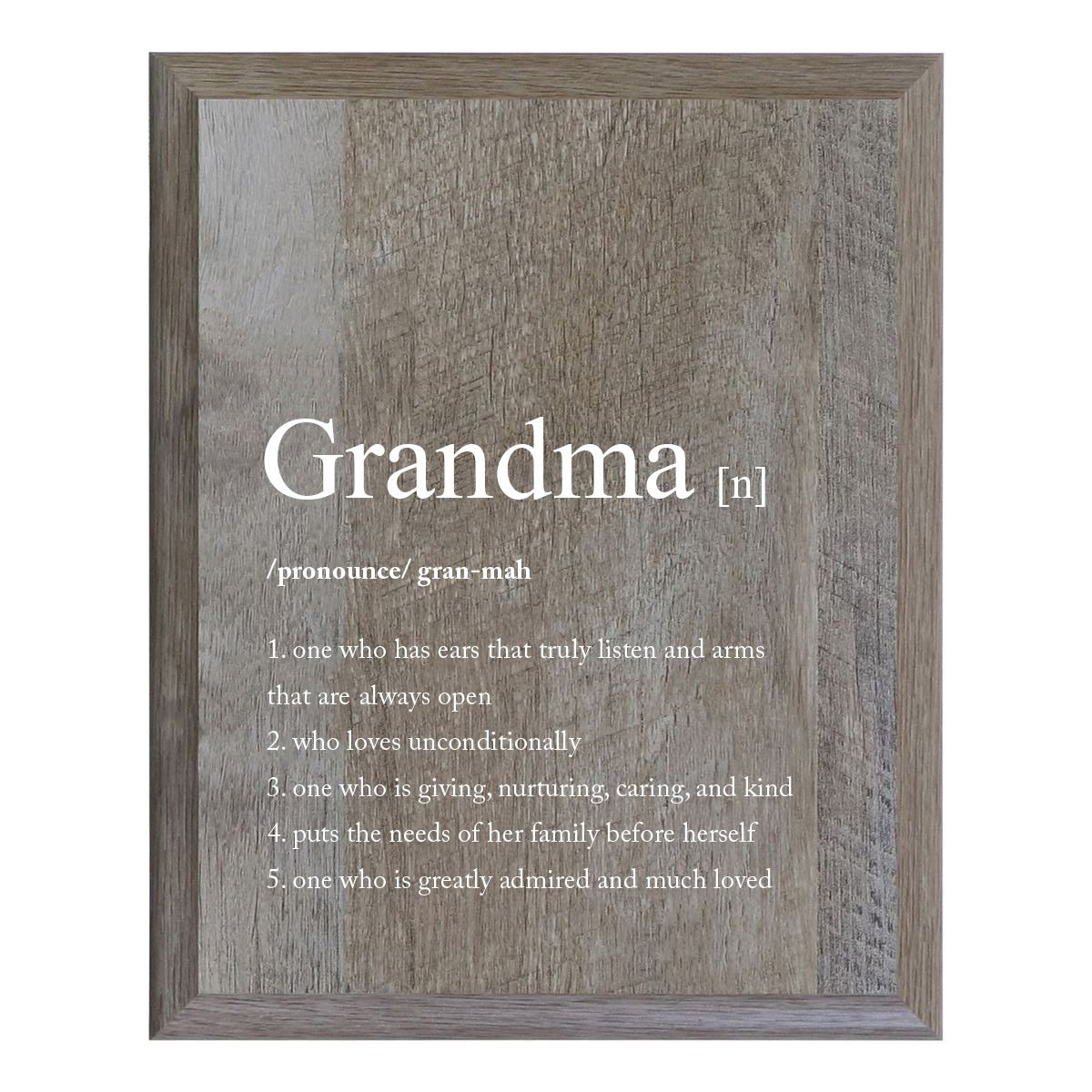 Decorative 8 x 10 Mother's Day Plaque - Definition Of - Barnwood - LifeSong Milestones