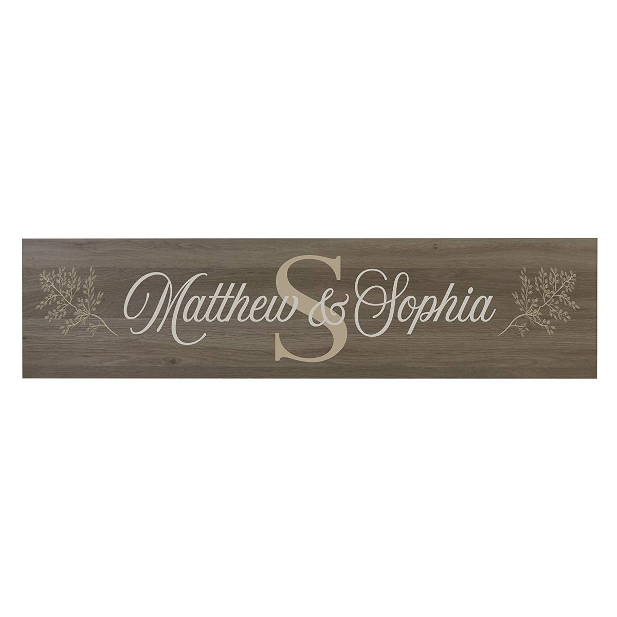 Decorative Personalized Wooden Wall Sign Art Size 10 x 40 - LifeSong Milestones