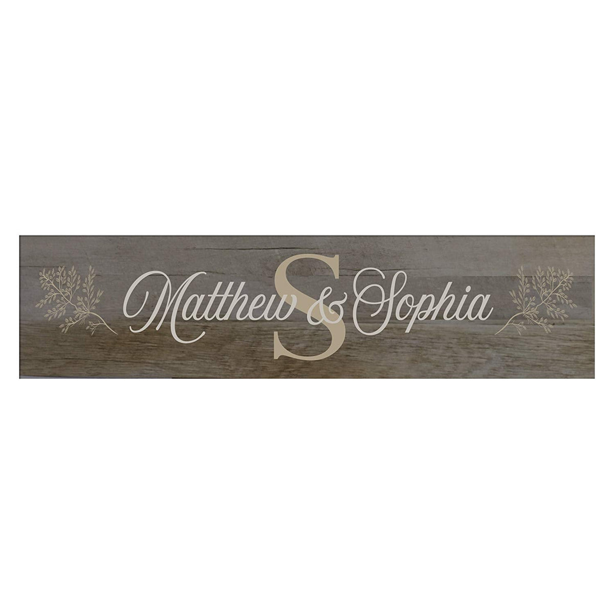 Decorative Personalized Wooden Wall Sign Art Size 10 x 40 - LifeSong Milestones