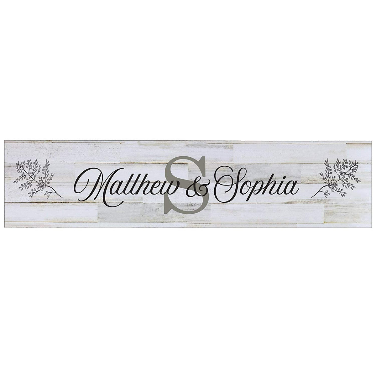 Decorative Personalized Wooden Wall Sign Art Size 10 x 40 - LifeSong Milestones